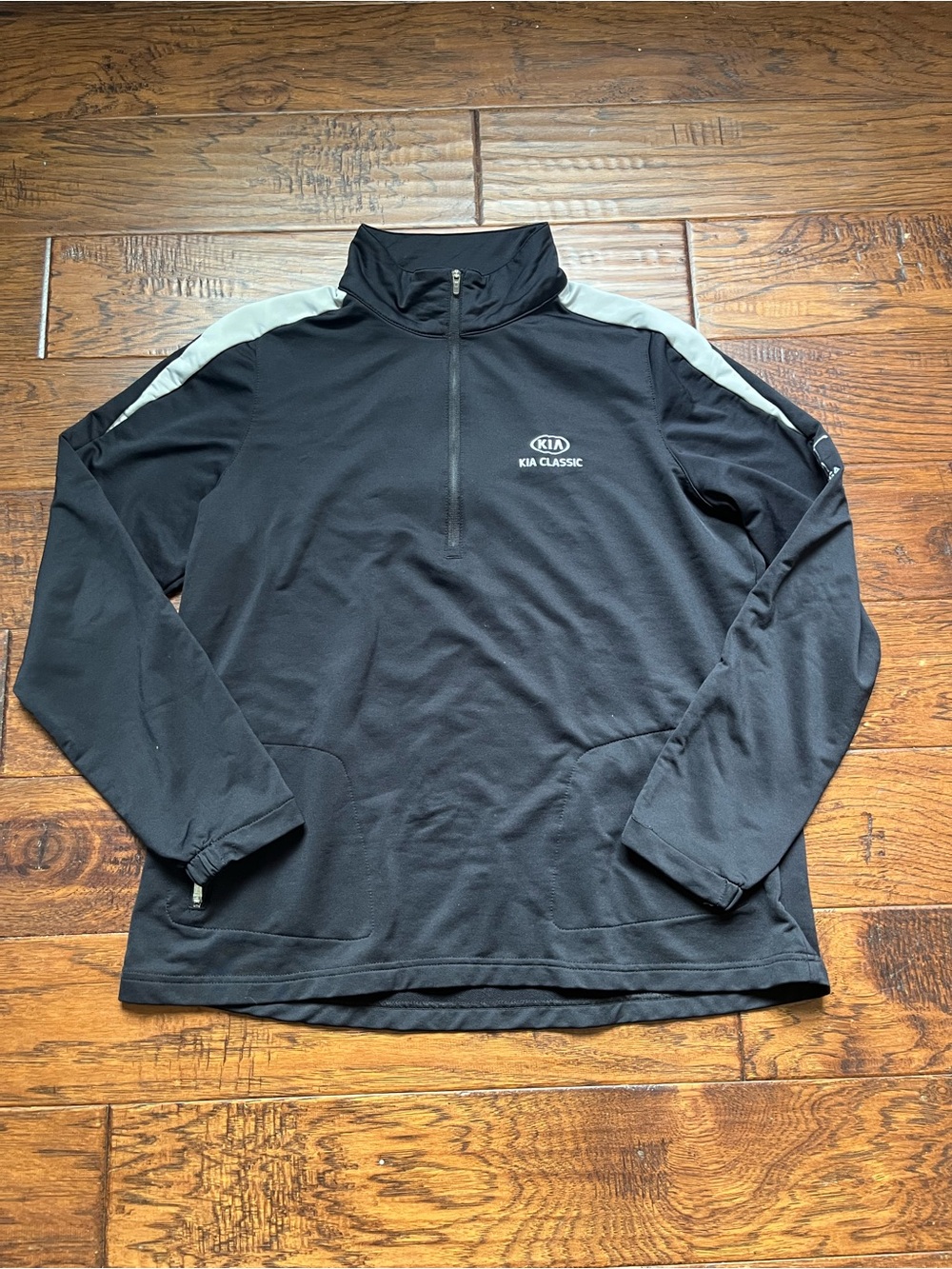 Classic Black Quarter-Zip Pullover Jacket